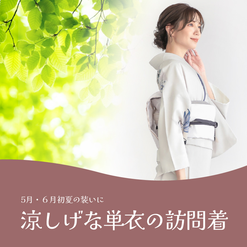 6月単衣訪問着