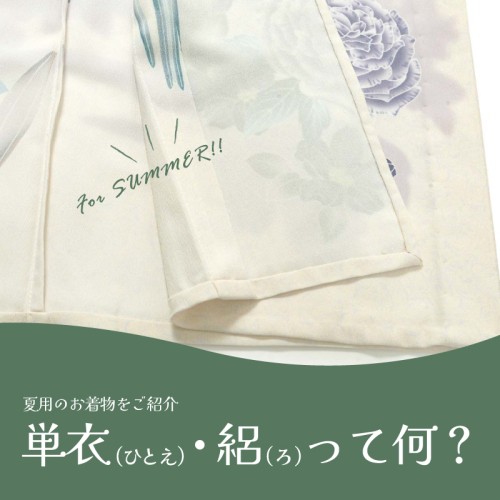 単衣・絽って何?