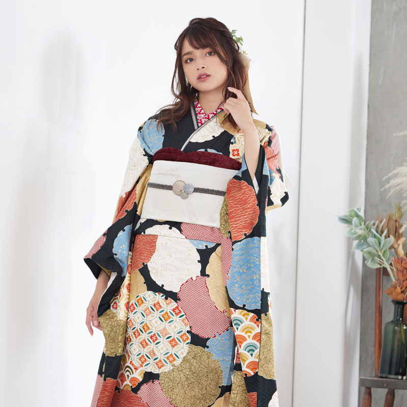 r1938　黒 雪輪取り