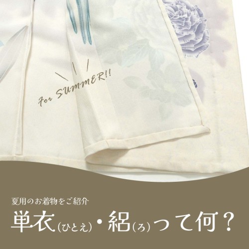 単衣・絽って何?