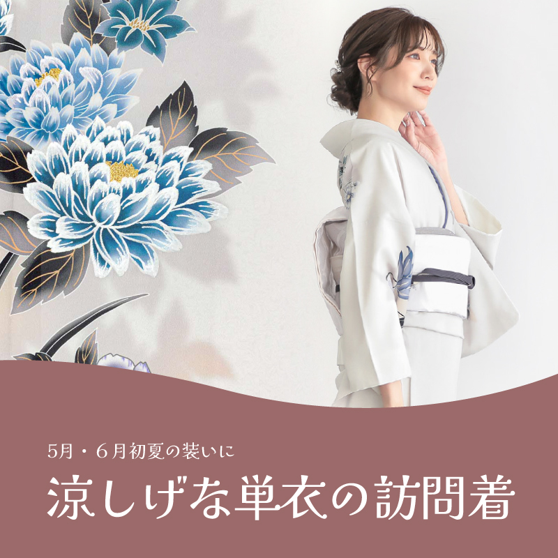 6月単衣訪問着